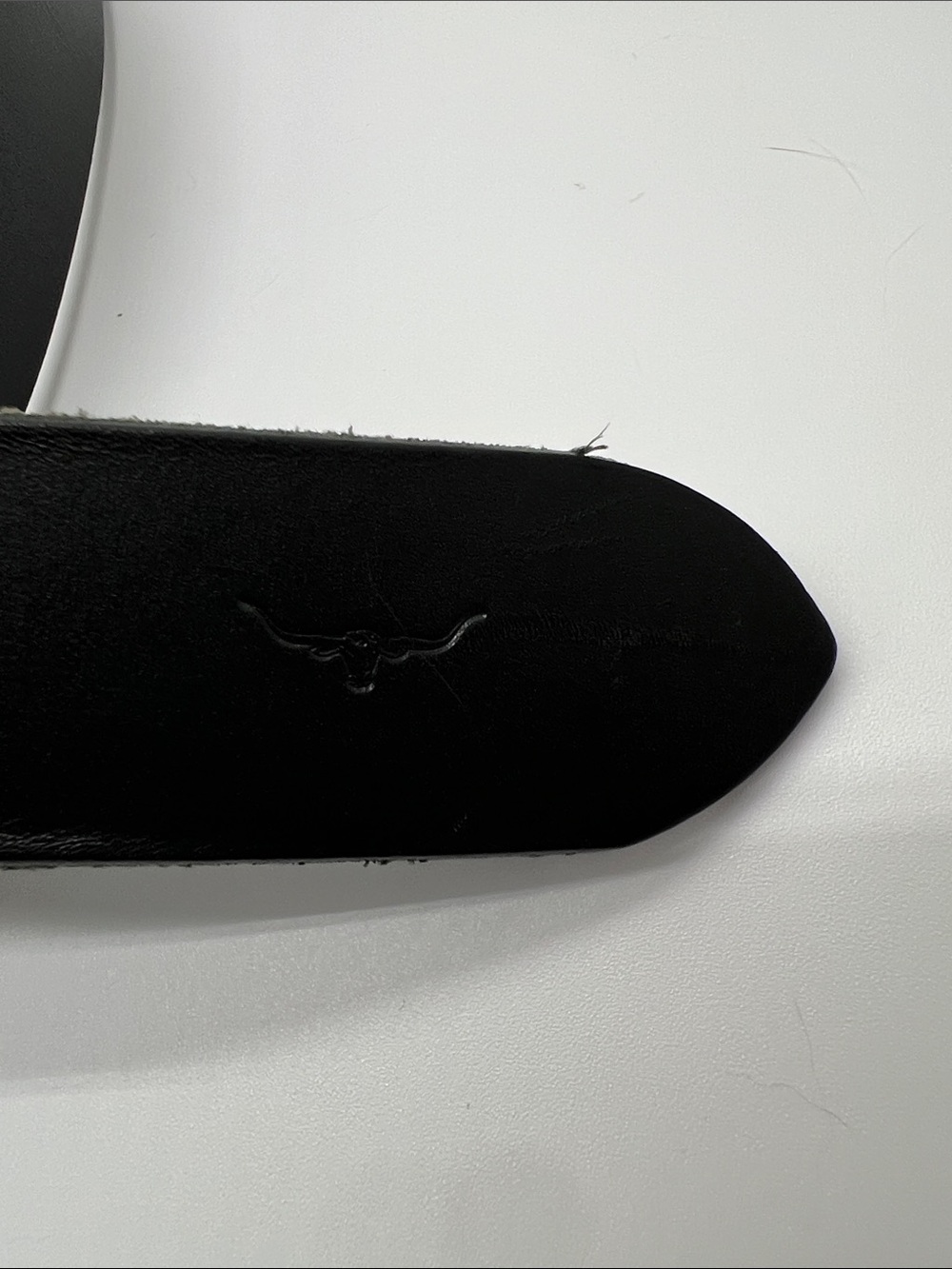 RM Williams Jerrawa Belt Black Cowhide Leather Size 36 /440 Made In Australia - Picture 7 of 11